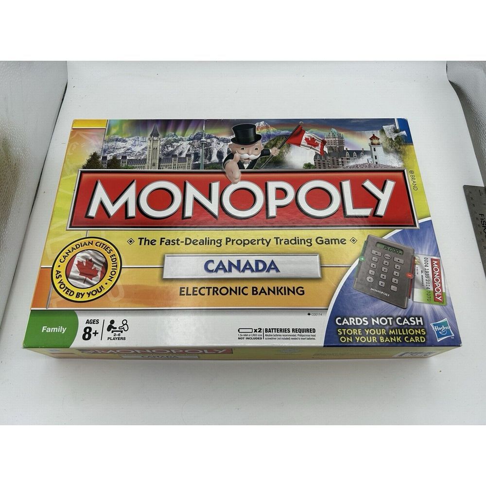 Monopoly CANADA Electronic Banking Edition - Canadian Cities - Complete